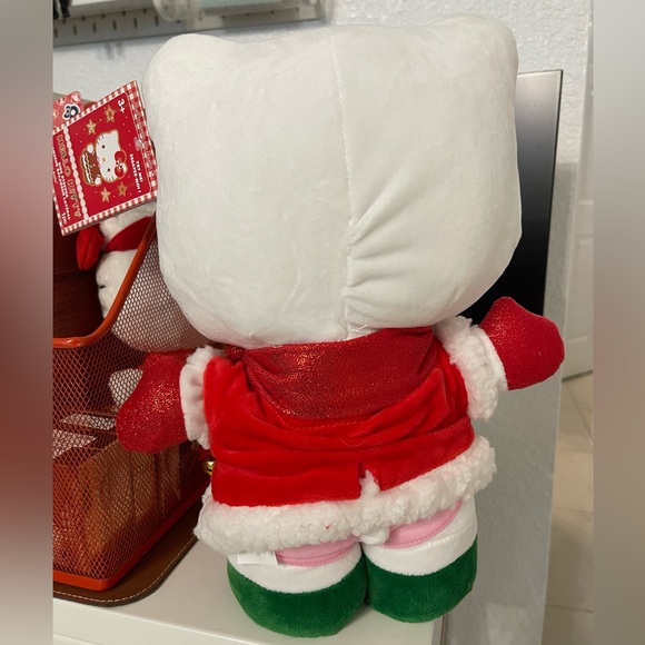Hello Kitty by Sanrio Christmas Side Stepper 2024 Plush Santa Jingle Bells - Picture 2 of 2